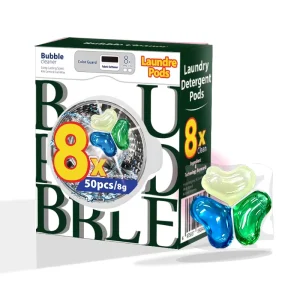Laundry Pods 20 Packs Concentrated Formula Stain Remover Low MOQ Custom Packaging in Stock Laundry Gel