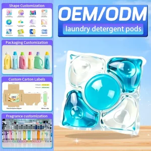 Laundry Pods 5 in 1 Eco friendly Natural Gel Laundry Detergent Pods Apparel Floral Scent Capsule Lundry Pods Cleaning Products