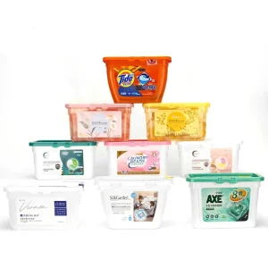 Laundry Pods Packaging Box Labeling Machine Plastic Container for Laundry Pod