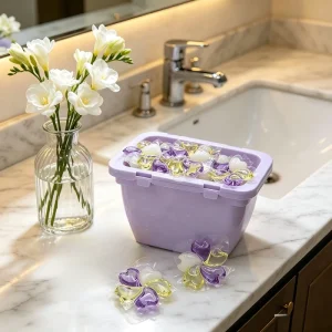 Laundry Pods With Fabric Softener 3 in 1 Clean Soften Freshen Long Lasting Fragrance Anti Static Laundry Beads