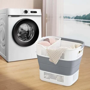 Laundry Room Folding Dirty Clothes Storage Hamper Collapsible Laundry Basket