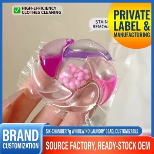 Laundry beads Deep cleaning color protection High efficiency laundry detergent capsules Family pack Lasting beads