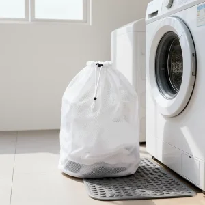 Lightweight and Convenient Drawstring Bags for Travel and Everyday Use Laundry Bag Foldable Hotel Laundry Bag for Dirty Clothes