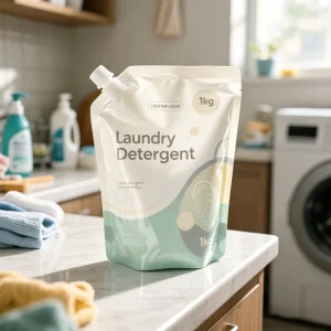 Liquid Laundry Spouted Refill Pouch Washing Detergent Powder Recyclable Flexo Printed Packaging Bags