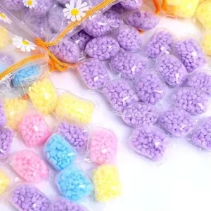 Long Lasting Lemon Scented Fabric Softener Beads Disposable Solid Clothing Balls Jasmine Floral Lavender Gel for Laundry