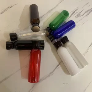 Luxury 250ml Green Brown White Red Blue Black Cosmetic Plastic Bottle With Cap for Skincare Lotion Serum Facial Cleaner