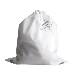 Luxury Hotel Non Woven Recyclable White Drawstring Laundry Bag