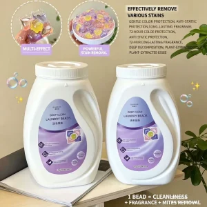 Manufacturer Quansu Jie 5 in 1 laundry hand wash gel bead camellia flower fragrance retention color protection