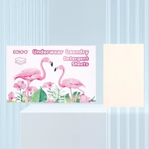 Manufacturing Underwear Laundry Detergent Sheet Fragrance Plastic Free Plant Eco Friendly Laundry Detergent Sheets