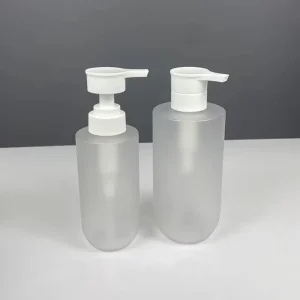 Matt Color 300ml 500ml Clear Frosted Empty Bottles Lotion White Pump Packaging Skin Care Shampoo Plastic Body Lotions PET Bottle