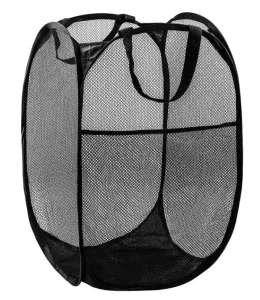 Mesh Pop up Laundry Bags Heavy Duty Commercial Laundry Storage Organization Basket Foldable Mesh Laundry Bag