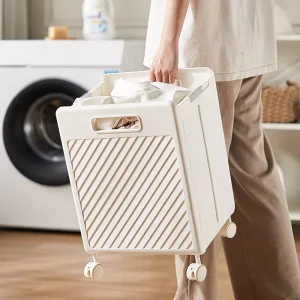Modern Style Folding Multifunctional Portable Dirty Laundry Basket for Home Use Detachable Large Capacity Bathroom Basket