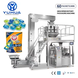 Multi-function Laundry Detergent Pods Weighing Packing Machine Laundry Capsule Doypack Zipper Pouch Packaging Machine