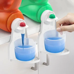 New Design Laundry Detergent Holder Prevent Overflow White Black Yellow Red Collapsible Holder Laundry Detergent Cup Holder
