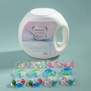 New Eco Friendly Soft Multi Effect Laundry Detergent Pods Multi Use Apparel New Generation Beads Gel Fruity Fragrance Automatic