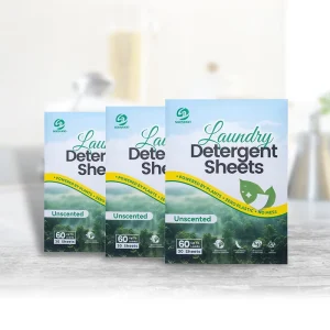 New Private Label Laundry Detergent Paper Environmentally Friendly Laundry Strips Eco Washing Sheets Laundry Detergent Sheets