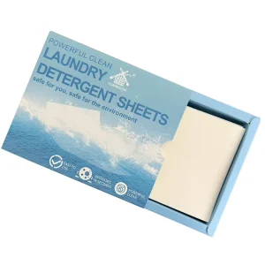 OEM 11*14cm Portable Solid Eco friendly Deep Cleaning Washing Strips Laundry Detergent Sheets for Apparel