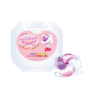 OEM 4 in 1 Tough Stain Removal Laundry Detergent Gel Ball Disposable Washing Pods Capsule Soap Beads Manufacturer