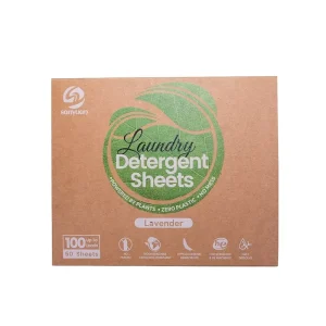 OEM 7*11cm Laundry Clothes Washing Sheets HE Stain Removal Quick Dissolving Unscented Gentle Laundry Detergent Solid Paper Sheet