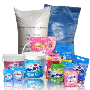 OEM Bulk Manufacture Home Laundry Powder Detergent Disposable Cleaning Products in Lavender and Lemon Fragrance Buckets