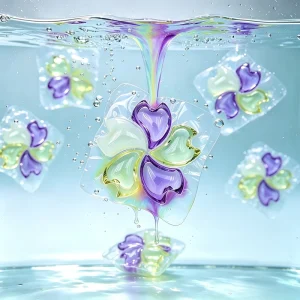 OEM Custom Disposable Apparel Detergent Pods Easy Dissolve Color Protector Anti Bacterial Daily Garment Washing