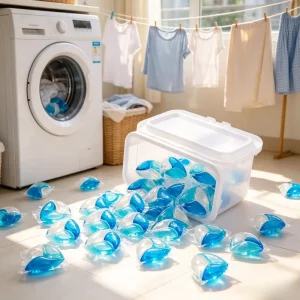 OEM Disposable Color Lock Eco Friendly Anti Bacterial Deep Clean Laundry Pods Anti Dye Transfer Prevent Fading 3 Chambers