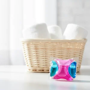 OEM Disposable Eco Friendly 3 in 1 Laundry Detergent Pods with Anti Bacterial & Long Lasting Floral Scent