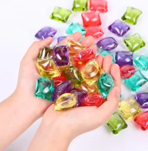 OEM Disposable Eco Friendly Apparel Laundry Capsules Pods As Washing Powder Customized Size Clothes Cleaning Supplies