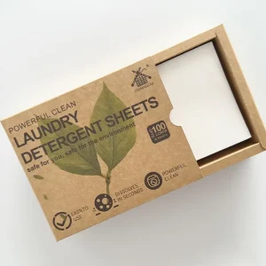 OEM Eco friendly Disposable Fragrance Super Concentrated Deep Cleaning Washing Soap Paper Strips Laundry Detergent Sheets