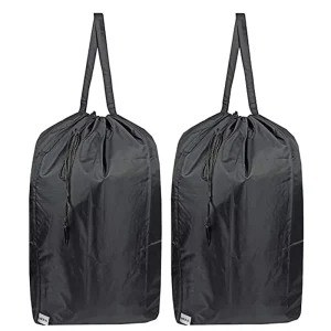 OEM Extra Large Printed Rip Stop Canvas Travel Dirty Clothes Machine Washable Hotel Bulk Wash Nylon Laundry Bag with Drawstring