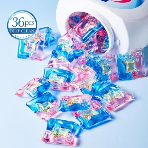 OEM Laundry Beads Deep Cleaning Clothing Wash Remove Stains Gel Beads Natural Herbal Smelling Perfume Laundry Detergent