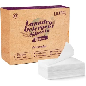 OEM Lavender Scent Plastic Free Laundry Tablets Eco Friendly Biodegradable Laundry Detergent Sheets