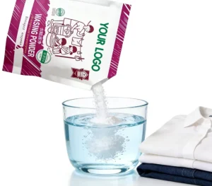 OEM ODM Custom Logo Laundry Powder Biological Enzyme 3X Cleaning Bulk Bag for Private Label