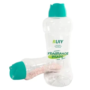 OEM ODM Customizable Plastic Dispenser Bottle Transparent Green Lid Fragrance Retention Beads Screw Cap Laundry Detergent