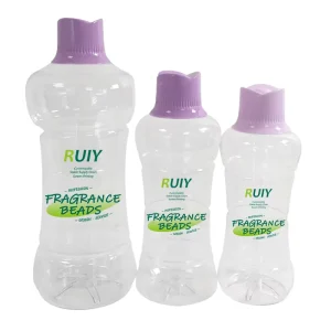 OEM ODM Customizable Plastic Dispenser Bottle Transparent Violet Lid Fragrance Retention Beads Screw Cap Laundry Detergent