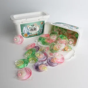 OEM ODM Eco friendly 3in 1 PVA Film Laundry Detergent Capsules Disposable Condensate Beads for Apparel Washing Machine