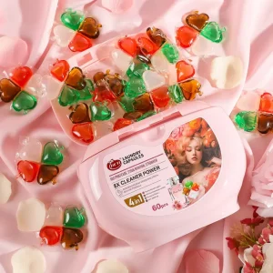 OEM ODM Factory Price Scented Washing Laundry Pods 4 in 1 High Efficiency Perfume Washing Pods Capsule 11g X 60pcs Box