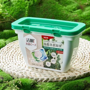 OEM ODM Lion Multi Effect Four in One Tough Cleaning Washing Gel Ball Beads Disposable Laundry Pods for Apparel Use
