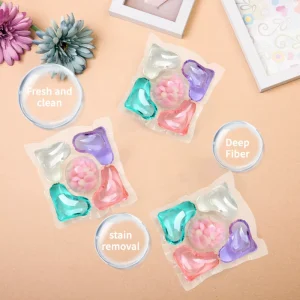 Oil Stain Remove Anti Mite Disposable Detergent Pods Active Enzyme 3 4 5 in 1 Laundry Capsule Pods Manufacturer