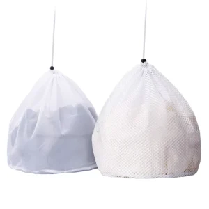 Oversized Thickened Pull Rope Laundry Bag Protective Cover for Washing Machine with Thin Mesh for Clothes Dirty Clothing Storage