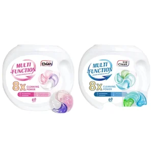 Packaging Laundry Pods Four Cavity Four Effect All in One Deep Clean Stain Removal Softening Fruity