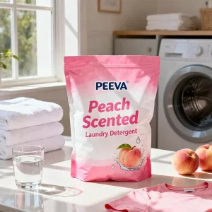 Peach Fresh Perfume Eco Friendly Concentrated Stain Remover Softening Customized Private Label Laundry Powder