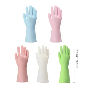 Pink Blue Green Nitrile Gloves China Manufacture Colour Household Cleaning Waterproof Anti Skidding Nitrile Gloves
