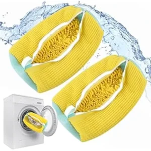 Portable Large Laundry Bag Foldable Cleaning Care Sports Shoes Anti Deformation for Home Use Polyester Laundry Bag