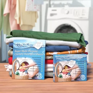 Portable Laundry Sheets Fabric Softener Deep Cleansing Dye Trapping Super Multi Purpose 7 IN 1 Laundry Detergent Sheets