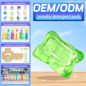 Powerful Stain Removal Fabric Care Capsules Eco Friendly Cleaning Products Laundry Products for Household Clothes Washing Care