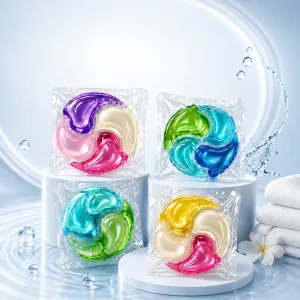 Premium 4 in 1 Laundry Detergent Pods Fragrance Color Protection Stain Removal Washing Beads
