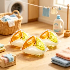 Premium Disposable Eco Friendly Household Laundry Pods Deep Penetrating Stain Removal Anti Allergic Mild Clean for Baby Bedding