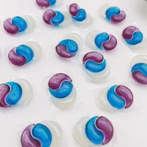 Private Brand Popular Colorful Laundry Beads Mild Formula Natural Liquid Flower Fruit Fragrance Laundry Detergent Pods