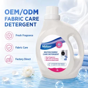 Private Label 2L High Quality Laundry Detergent Liquid Soap Lemon Perfume Stain Remover Fabric Softener for Effective Deep Clean